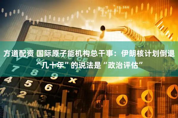方道配资 国际原子能机构总干事：伊朗核计划倒退“几十年”的说法是“政治评估”